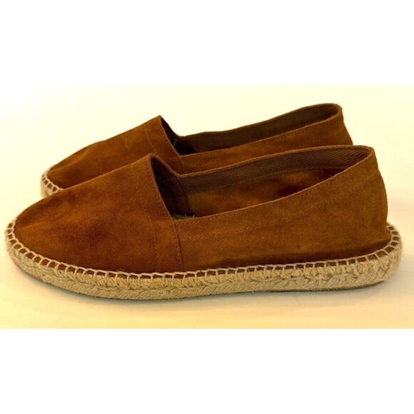 Saks 5Th Avenue Zappatos Slip On Shoe Womens Brown Suede‎ Size 8.0 - Picture 2 of 10